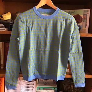 Tory Sport Tech-Knit Check Sweater